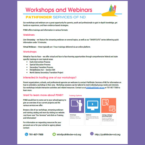 Workshops and Webinars (PSND)