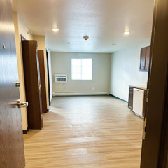 Broadway Circle apartment living area