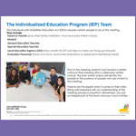 The Individualized Education Program (IEP) Team